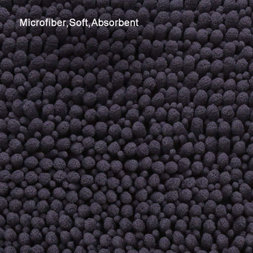 Soft Microfiber Non-Slip Bath Mats for Bathroom Bathtub Shower Washable Absorbent Bath Rugs, Machine Washable - 31