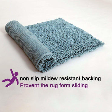 Soft Microfiber Non-Slip Bath Mats for Bathroom Bathtub Shower Washable Absorbent Bath Rugs, Machine Washable - 31