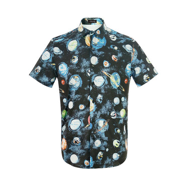 Men Stardust 3D Print Ultra High quality Shirt Funny Graphic Short Sleeve Hawaiian Shirts