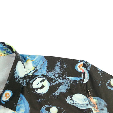 Men Stardust 3D Print Ultra High quality Shirt Funny Graphic Short Sleeve Hawaiian Shirts
