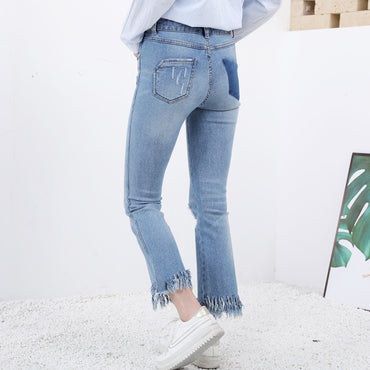 Basic Women Skinny Jeans Slim fit elastic High Waist Ladies' jeans fit