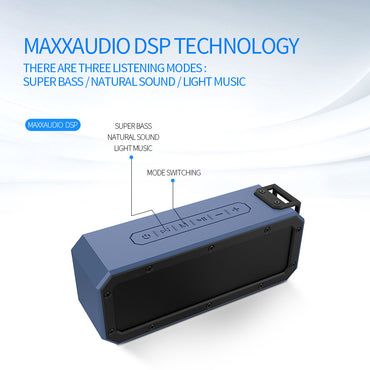 CYBORIS DSP Bluetooth 4.2+EDR 40W Wireless Speaker with TWS, Dual-Driver Portable Wireless Speaker with Built-in Mic, Deep Bass for Outdoor Indoor Home