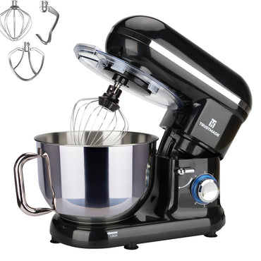 5.8QT 6 Speed Control Electric Stand Mixer with Stainless Steel Mixing Bowl Food Mixer TRUSTMADE