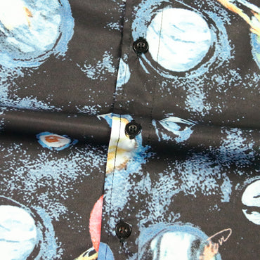 Men Stardust 3D Print Ultra High quality Shirt Funny Graphic Short Sleeve Hawaiian Shirts