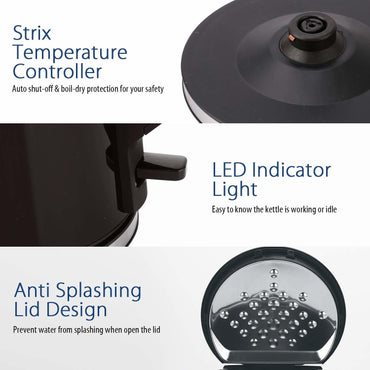 COMFEE' 1.5L Double Wall Electric Kettle 1500W