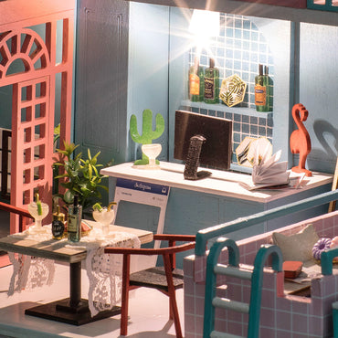 IIE CREATE 2019 New Toys for Kid DIY Wooden Miniature Doll House with Handmade Birthday Gift