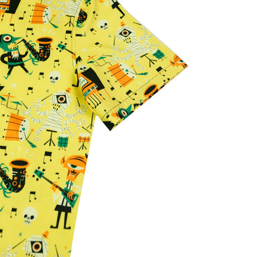 Men's Funky Hawaiian Printed Shirts Floral Short Sleeve Casual Button Down Shirt