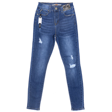 High quality skinny elastic women Jeans high waist pencil jeans long