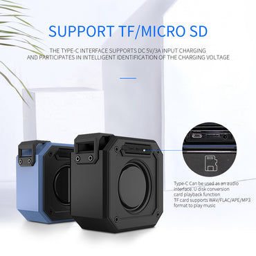 CYBORIS DSP Bluetooth 4.2+EDR 15W Wireless Speaker with 24 Hours Playtime, TWS, Dual-Driver Portable Wireless Speaker with Built-in Mic, Deep Bass for Outdoor Indoor Home-Blue