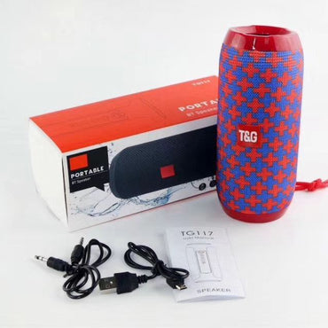 TG117 Cloth Art Bluetooth speaker outdoor waterproof subwoofer double diaphragm high quality portable insert cartoon speaker
