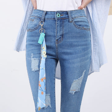 High quality skinny elastic women Jeans high waist pencil jeans long