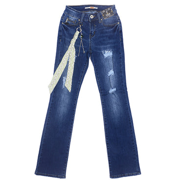 High quality skinny elastic women Jeans high waist pencil jeans long