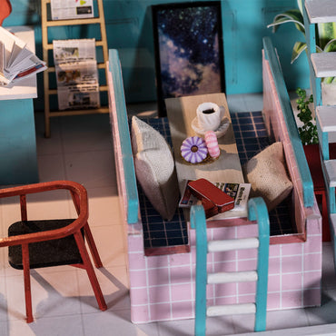 IIE CREATE 2019 New Toys for Kid DIY Wooden Miniature Doll House with Handmade Birthday Gift