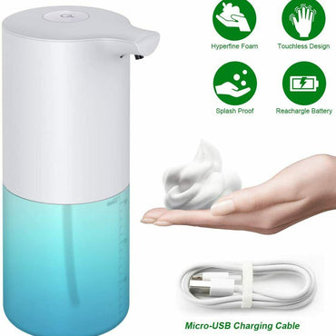 Automatic Sensor Soap Dispenser Touchless Liquid Soap Portable Rechargeable