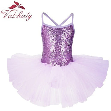 Ballerina Fairy Prom Party Costume Kids Sequined Flower Dress Girls Dance wear Gymnastic Ballet Leotard Tutu Dress