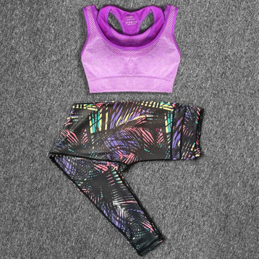 Women's Sports Suits Gym Clothing Yoga Set Running Fitness Sports Bra+Yoga Pants Workout Sets Spring Summer Autumn Sport Wear