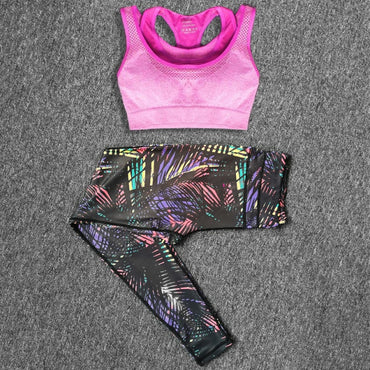 Women's Sports Suits Gym Clothing Yoga Set Running Fitness Sports Bra+Yoga Pants Workout Sets Spring Summer Autumn Sport Wear