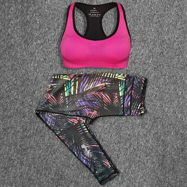 Women's Sports Suits Gym Clothing Yoga Set Running Fitness Sports Bra+Yoga Pants Workout Sets Spring Summer Autumn Sport Wear