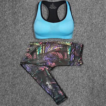 Women's Sports Suits Gym Clothing Yoga Set Running Fitness Sports Bra+Yoga Pants Workout Sets Spring Summer Autumn Sport Wear