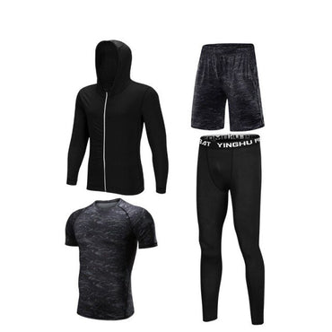 Men's Tracksuit Compression Sports Suit Gym Fitness Clothes Training Exercise Workout Tights Running Jogging Sport Wear