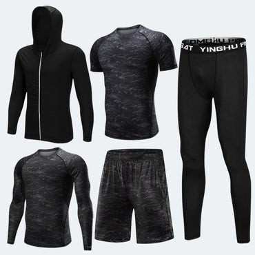 Men's Tracksuit Compression Sports Suit Gym Fitness Clothes Training Exercise Workout Tights Running Jogging Sport Wear