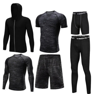 Men's Tracksuit Compression Sports Suit Gym Fitness Clothes Training Exercise Workout Tights Running Jogging Sport Wear