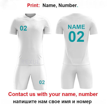 Free socks Custom Kids Soccer jerseys sets football uniform Boys 2020 Football jersey soccer Kids Joursey Sport set with socks