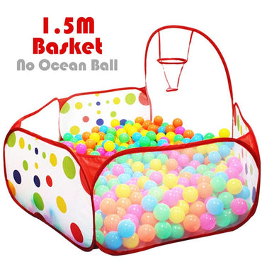 Ball Pool with Basket Children Toy Ocean Ball Pit Baby Playpen Tent Outdoor Toys for Children Ballenbak