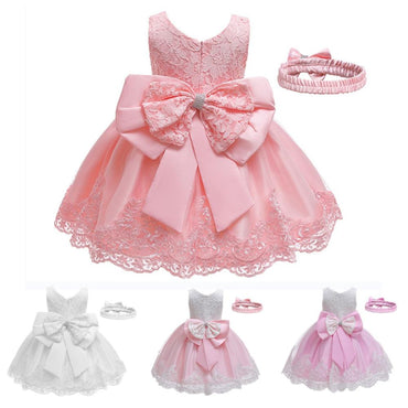 Girls First Birthday Dress for Newborn Baby Toddler Princess Carnival Dresses Kids Girl Party Prom Gown Vestidos Dress Girl