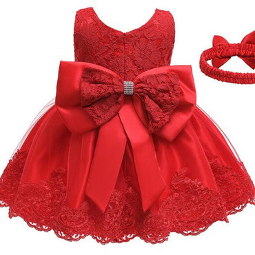 Girls First Birthday Dress for Newborn Baby Toddler Princess Carnival Dresses Kids Girl Party Prom Gown Vestidos Dress Girl
