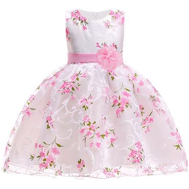 2021 Summer Flower Dress Pageant Kids Dresses For Girls Clothes Princess's Girls Dresses for Party and Wedding Prom 14 12 Year