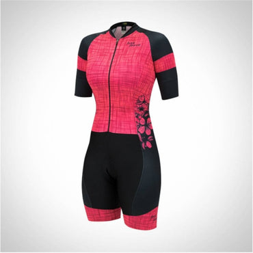 2020 Women's Triathlon Short Sleeve Cycling Jersey Sets Skinsuit Maillot Ropa Ciclismo Bicycle Clothing Bike Clothes Go Jumpsuit