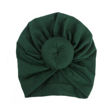 Nishine Baby Turban Hat with Bow Children Hats Cotton Blend Newborn Beanie Top Knot Caps Kids Headwear Photo Props Shower Gift