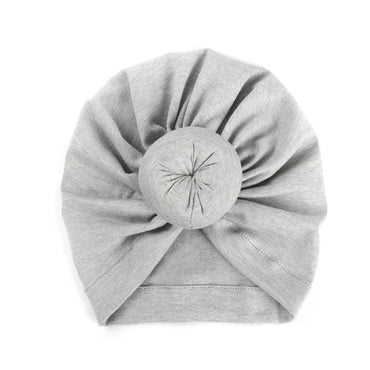 Nishine Baby Turban Hat with Bow Children Hats Cotton Blend Newborn Beanie Top Knot Caps Kids Headwear Photo Props Shower Gift