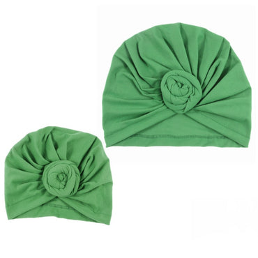 Nishine Baby Turban Hat with Bow Children Hats Cotton Blend Newborn Beanie Top Knot Caps Kids Headwear Photo Props Shower Gift