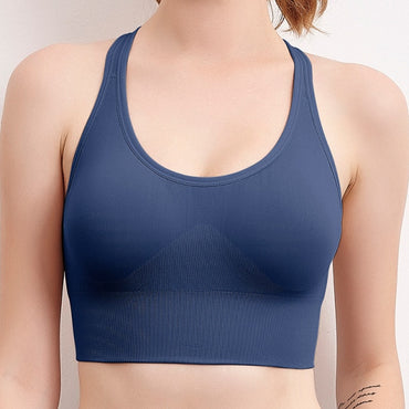 Workout Female Sport Top Crop Fitness Active Wear For Yoga Gym Brassiere Women's Sportswear Push Up Seamless Sports Bra