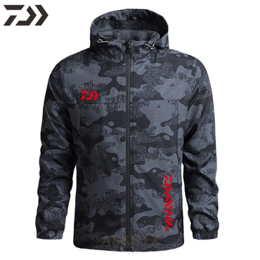 New Men's Spring Thin Hoodie Breathable Quick Dry Fishing Jacket Daiwa Sun Protection Outdoor Sport Fishing Clothe Daiwa Wear