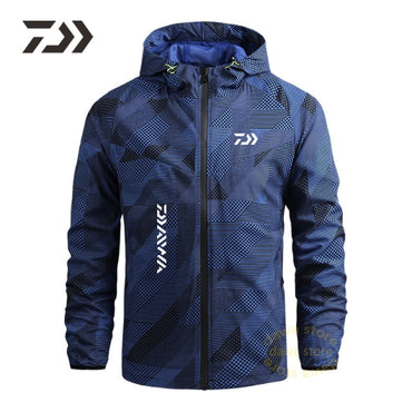 New Men's Spring Thin Hoodie Breathable Quick Dry Fishing Jacket Daiwa Sun Protection Outdoor Sport Fishing Clothe Daiwa Wear