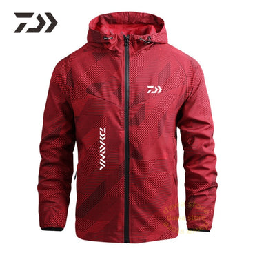 New Men's Spring Thin Hoodie Breathable Quick Dry Fishing Jacket Daiwa Sun Protection Outdoor Sport Fishing Clothe Daiwa Wear