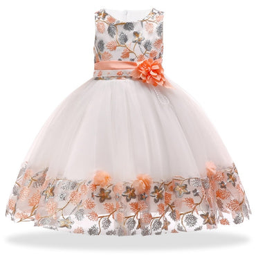 Children's Dresses Flower Girls Wedding Dress Kids Prom Dresses For Girls Elegant Baby Clothes Summer Princess Party Vestidos 8Y