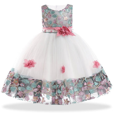 Children's Dresses Flower Girls Wedding Dress Kids Prom Dresses For Girls Elegant Baby Clothes Summer Princess Party Vestidos 8Y