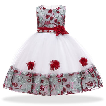 Children's Dresses Flower Girls Wedding Dress Kids Prom Dresses For Girls Elegant Baby Clothes Summer Princess Party Vestidos 8Y