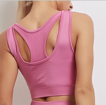 Women's Sportswear Yoga Set Workout Clothes Athletic Wear Sports Gym Fitness suits High Waist Hollow Leggings +Sport Bra