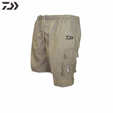 New Daiwa Thin Anti-sweat Fishing Shorts Men's Breathable Quick Dry Fishing Clothing Summer Solid Outdoor Sport Fishing Wear