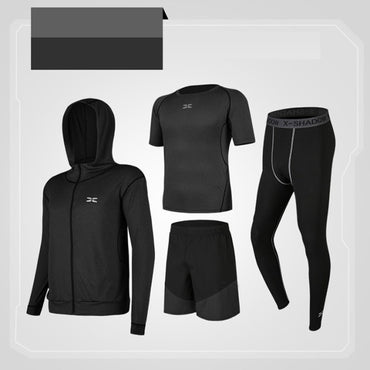 5 Pcs/Set Men's Tracksuit Compression Sports Suit Gym Fitness Clothes Running Jogging Sport Wear Training Workout Tights