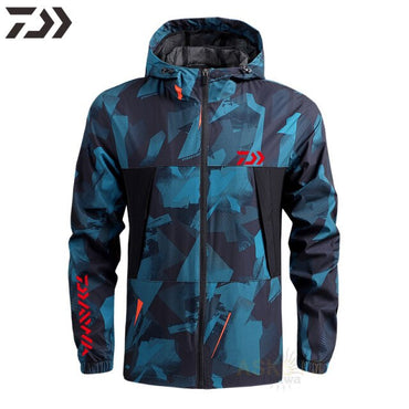 New Men's Spring Thin Hoodie Breathable Quick Dry Fishing Jacket Daiwa Sun Protection Outdoor Sport Fishing Clothe Daiwa Wear