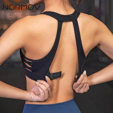 NORMOV Women Push Up Seamless Sports Bra Fitness Activewear Female Sport Top Crop Women's Sport Wear For Yoga Bra Gym Brassiere