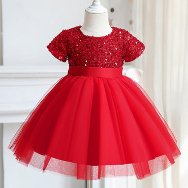 Girls Ruffles Princess Dress For Kids Wedding Elegant Party Tutu Prom Gown Children Birthday Pageant Communion Formal Vestidos