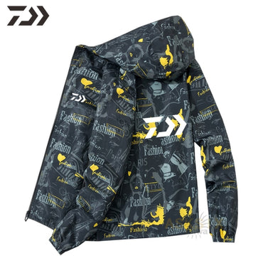 Daiwa Fishing Clothing UV Protection Fishing Jacket Men's Thin Breathable Fishing Clothes Gakamatsu Outdoor Sport Fishing Wear