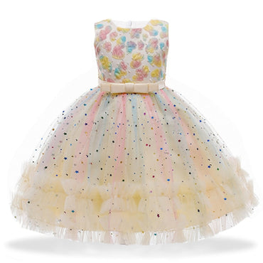 Children's Dresses Flower Girls Wedding Dress Kids Prom Dresses For Girls Elegant Baby Clothes Summer Princess Party Vestidos 8Y